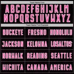 Pink-White Sublimation Soccer Sports Geometric Jersey Custom Black Uniform Shape