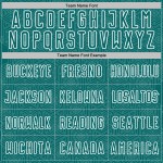 Sublimation Geometric Shape Jersey White Sports Soccer Teal Custom Uniform