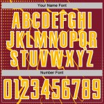 Gold-White Custom Sports Soccer Uniform Crimson Jersey Sublimation Lightning Gold-White Custom Sports Soccer Uniform Crimson Jersey Sublimation Lightning