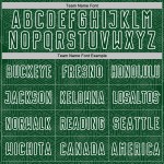 Sports Uniform Geometric White Sublimation Shape Custom Jersey Soccer Green