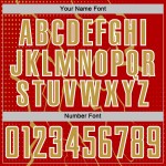 Lightning Custom Jersey Soccer Uniform Gold-White Old Red Sports Sublimation