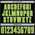 Sports Geometric Jersey Neon Shape Green-White Custom Soccer Uniform Sublimation Black Sports Geometric Jersey Neon Shape Green-White Custom Soccer Uniform Sublimation Black