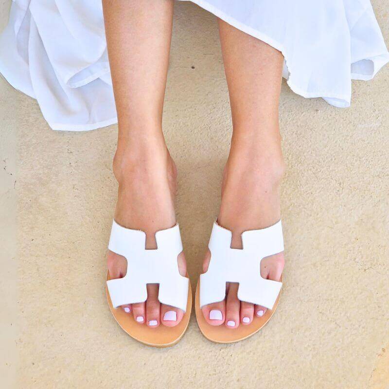 Hania Slide in White